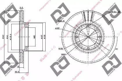 Тормозной диск DJ PARTS купить